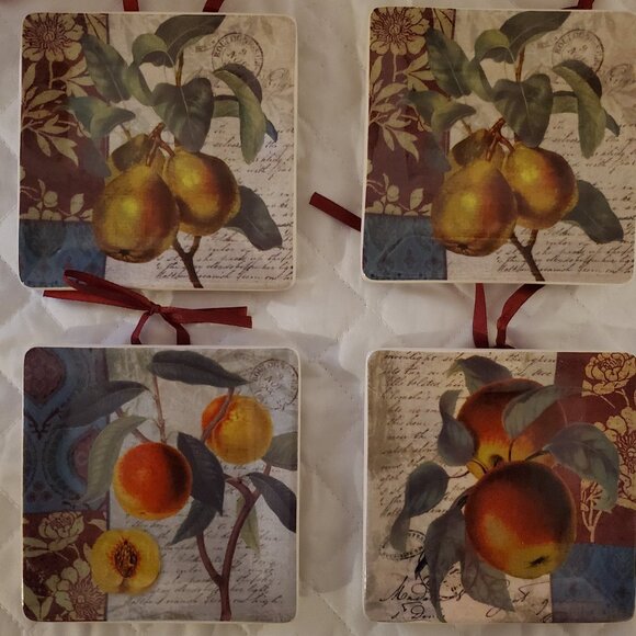 Vintage Orchard Cermaic Wall Plates - Picture 1 of 5